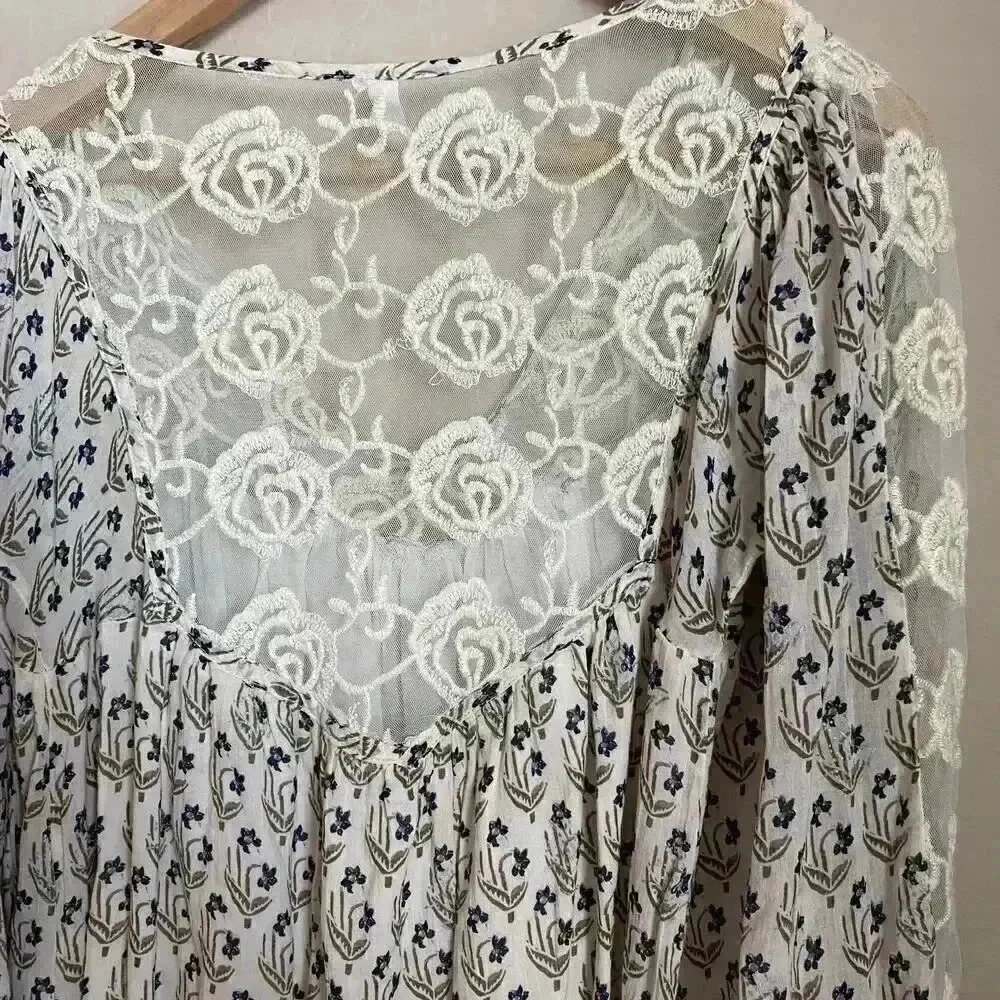 Free People Nomad Child Dress Ivory‎ Size Small